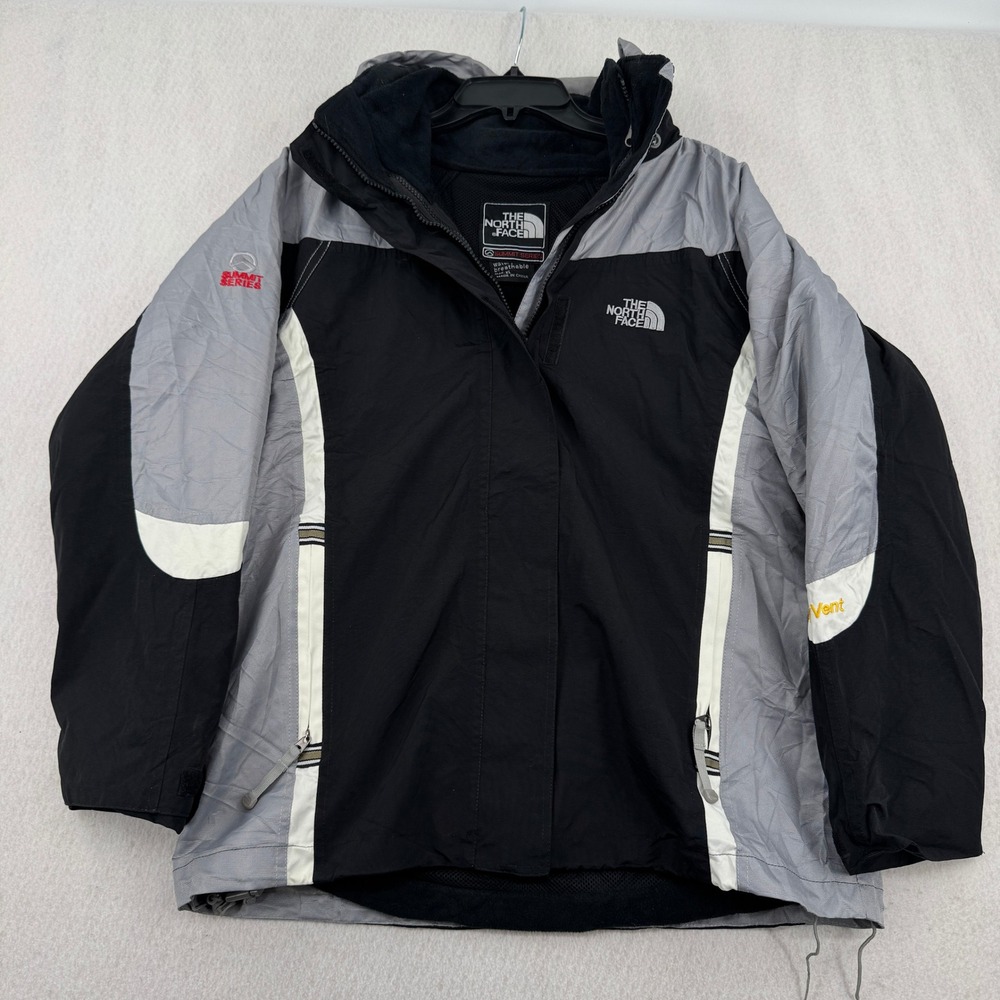 The North Face Summit Series HyVent 2in1 Waterproof Jacket Mens XL Black/Gray